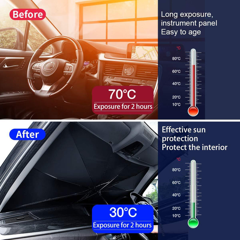 Car Sunshade Umbrella Car Front Window Sunshade Cover Car Sunshade Cover Car Windshield Protection Accessories