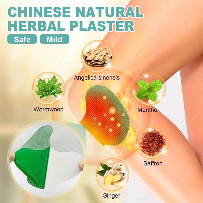 15pcs  Knee Plaster Knee Patch Wormwood  Extract Analgesic Cartilage Pain Relieving Patch Self-Heating Herbal Sticker